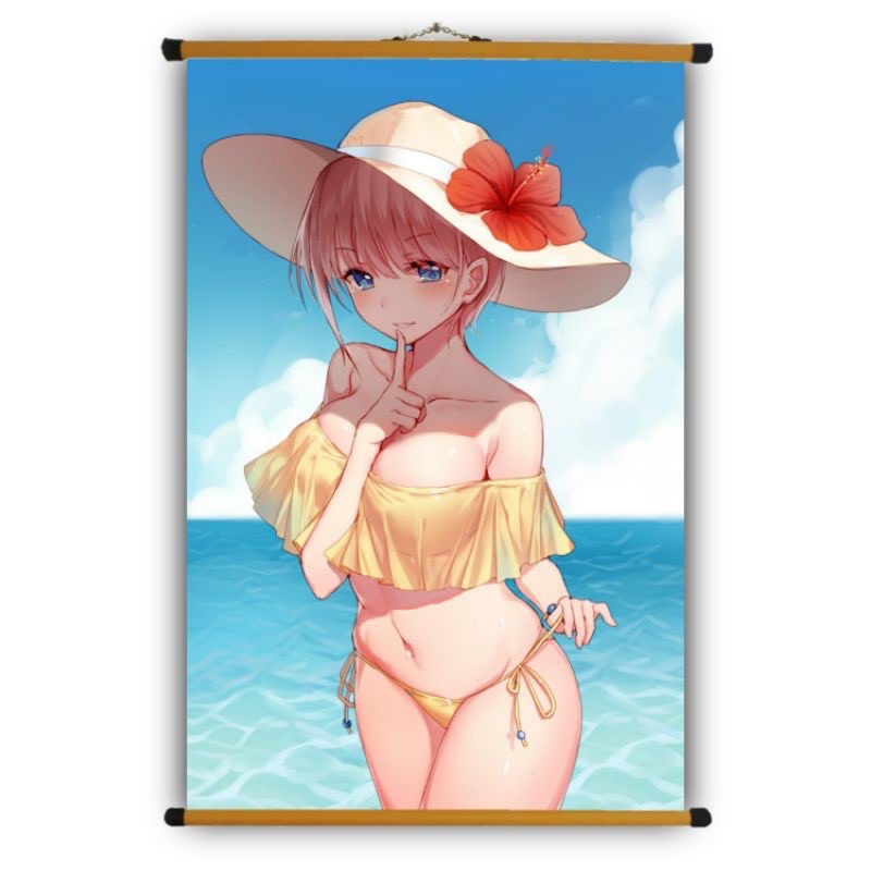 Poster Vải Nakano Ichika Anime GoToubun no Hanayome