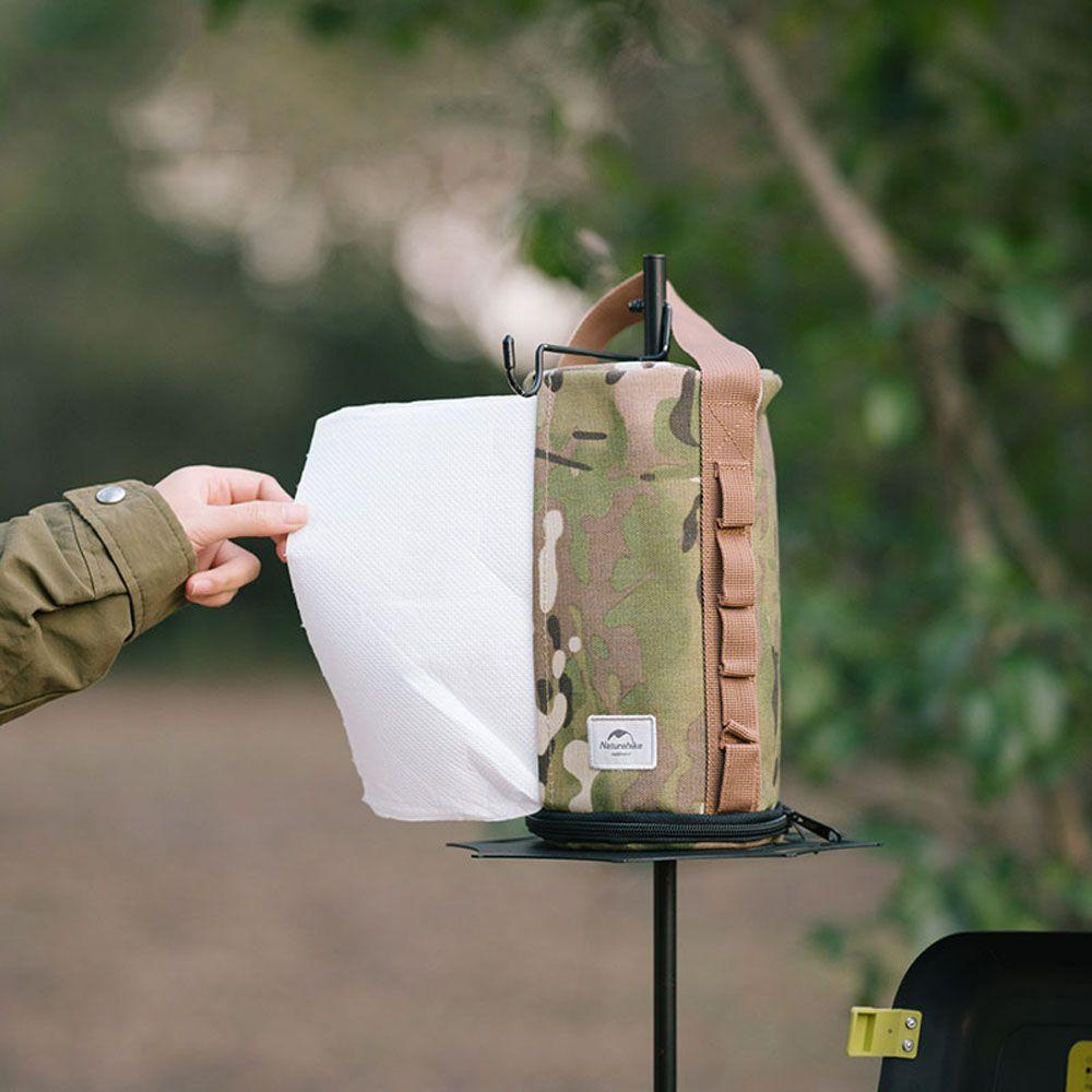 Hộp Đựng Khăn Giấy Họa Tiết Rằn Ri Kèm Giá Đỡ Tiện Dụng Mang Theo Du Lịch Cắm Trại