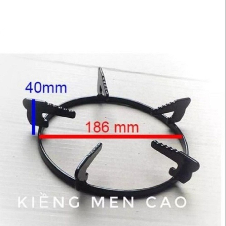 Một Chiếc Kiềng Bếp Gas Kính Đường Kính 18.6cm, Cao 4.4cm Dành Cho Tất Cả Các Loại Bếp Gas Phổ Thông