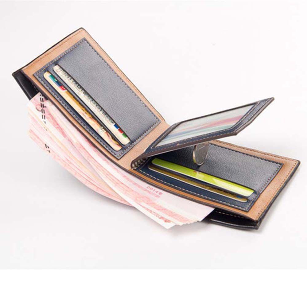 Ví Da PU Mini Phong Cách Vintage Thời Trang Cho Nam
