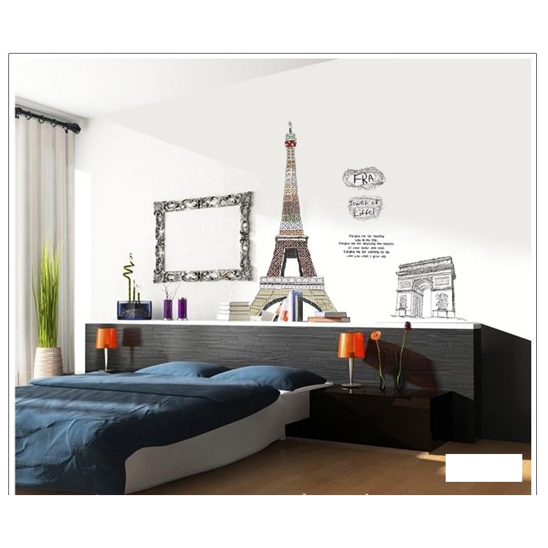 Decal dán tường Kỳ quan Paris - DKN012