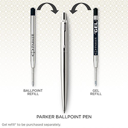 Bút bi Parker Jotter - Made in France - Silver Ballpoint Pen - Viết ký cao cấp