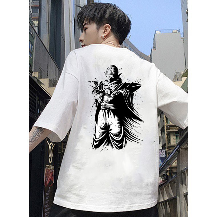 Áo thun unisex độc lạ nhân vật hoạt hình goku form rộng vải dày mịn 2019T1810
