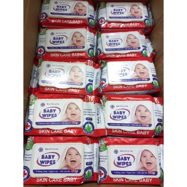 1 gói Khăn ướt cao cấp BaBy wipes 80g.