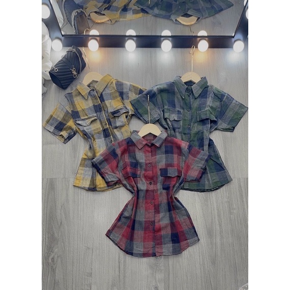 Áo sơ mi ca rô sọc to mẫu mới | BigBuy360 - bigbuy360.vn