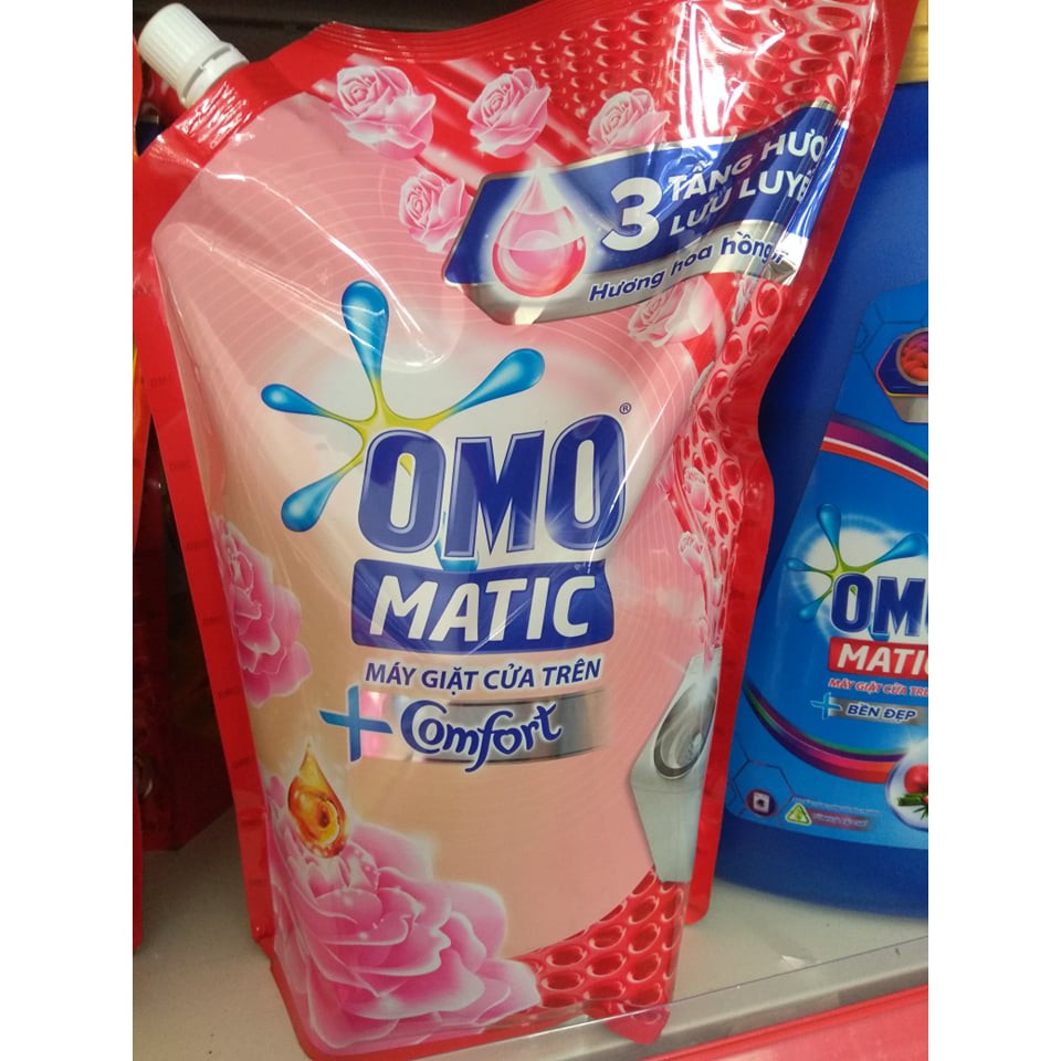 Nước giặt OMO MATIC hương COMFORT cho máy giặt cửa trên túi 2,3kg