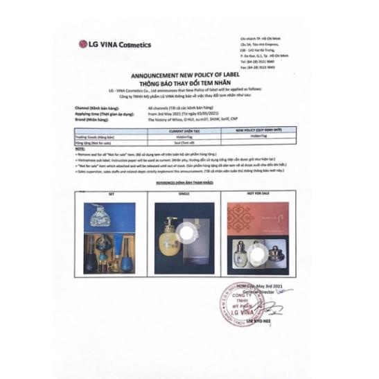 Set tái sinh da Bichoep nhau thai cừu 3 món - Chính hãng LG Vina