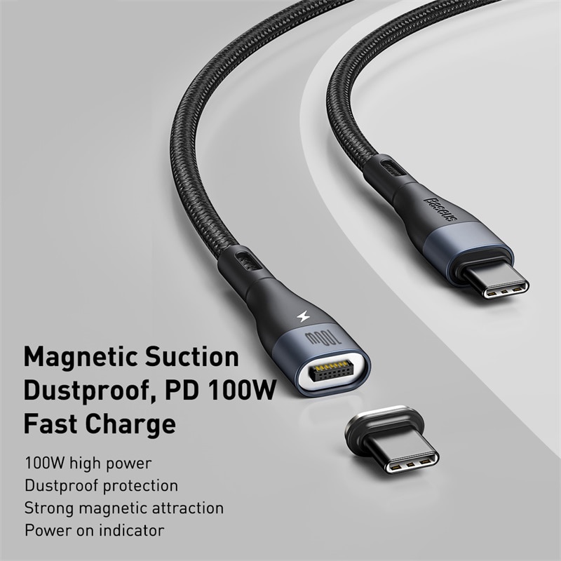 Baseus 100W USB C to USB Type C Cable for Xiaomi Redmi Note 8 Pro Quick Charge 4.0 PD Sạc nhanh cho Cáp sạc MacBook Pro