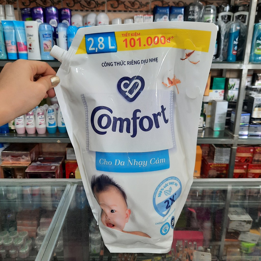 Nước Xả Vải Comfort Cho Da Nhạy Cảm Túi 2.8L