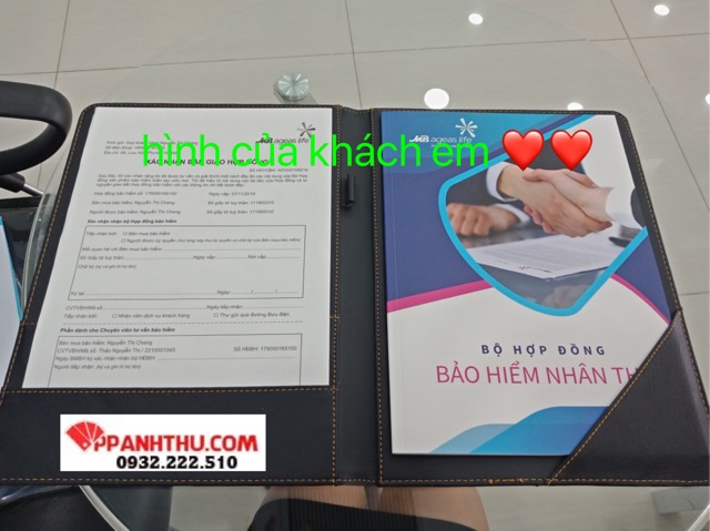 BÌA SƠMI KẸP HỒ SƠ DA MAY A4