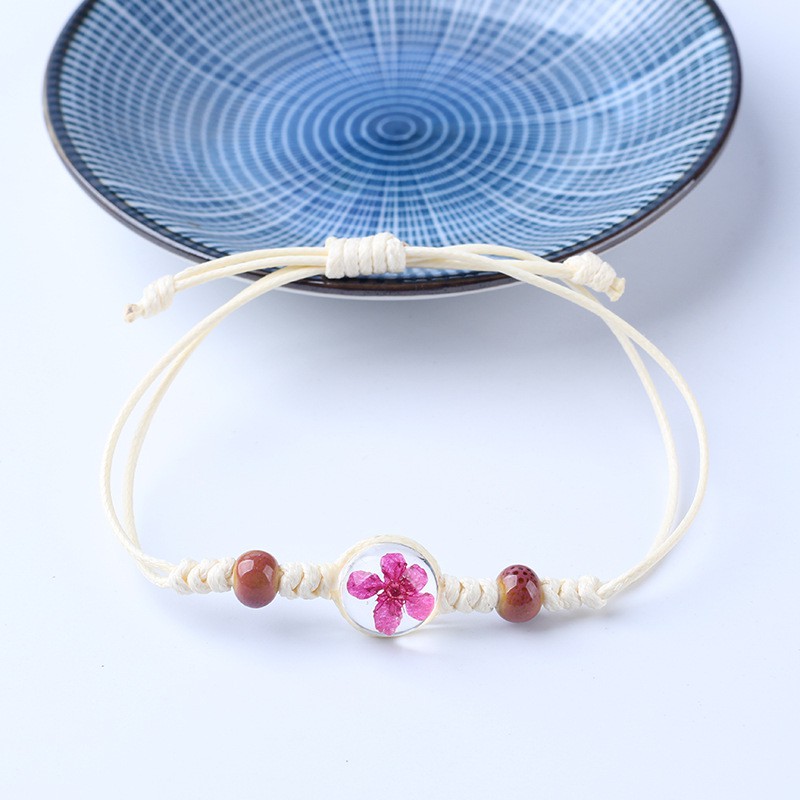 Vòng Tay Hoa Khô Vĩnh Cửu Đá Trong Suốt Dây Rút - Xb-L2610- Bảo Ngọc Jewelry | BigBuy360 - bigbuy360.vn