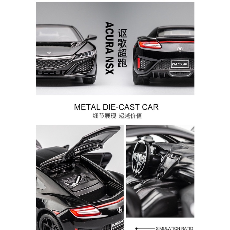 ToyToyMan ✨ Mô Hình Xe Hợp Kim Honda NSX Tỉ Lệ 1:32 ô tô đồ chơi/vật trang trí/Món quà sinh nhật