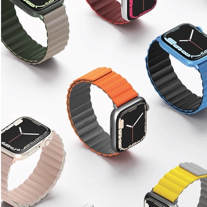 [CHÍNH HÃNG UNIQ] Dây đeo UNIQ Revix Reversible Magnetic Silicone Strap (38/40/41-42/44/45mm) For Apple Watch 1~7/ SE