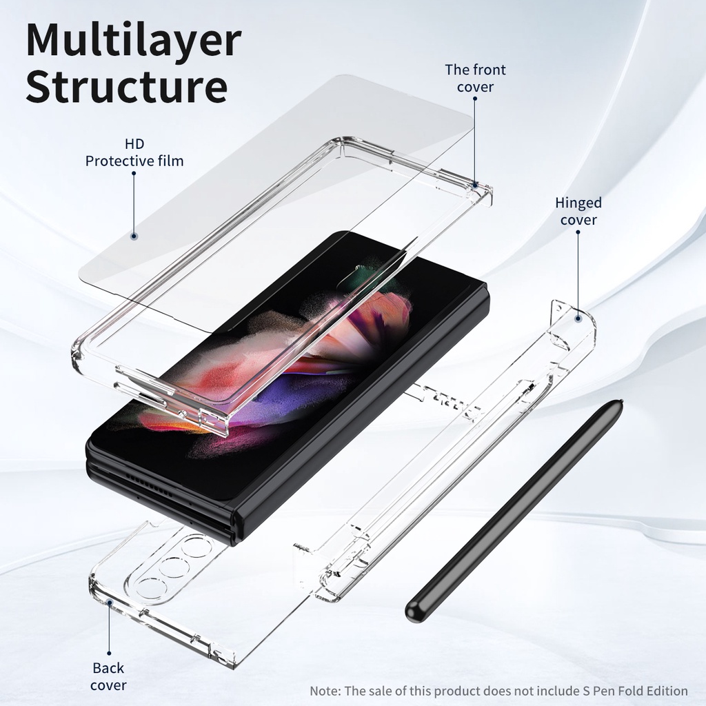 Ninki Ốp Z Fold 4/Z Fold 3 Điện Thoại Chống Sốc Bảo Vệ Màn Hình Và Bút Cảm Ứng Cho Samsung Galaxy Z Fold 4 5G 2022/Z Fold 3 5G 2021
