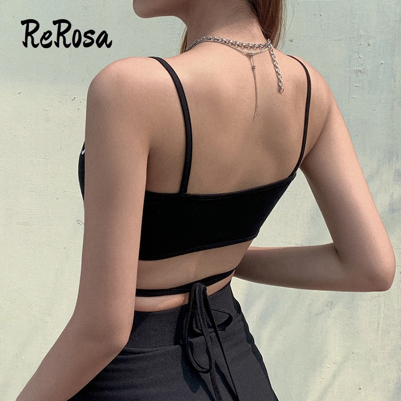 Áo croptop hai dây thêu họa tiết màu trơn quyến rũ thời trang  cho nữ | BigBuy360 - bigbuy360.vn