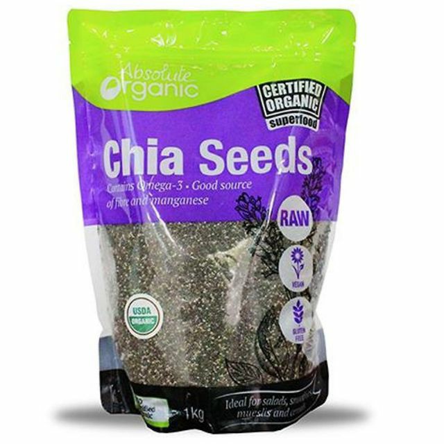 Hạt Chia Úc Absolute Organic Chia Seeds 1kg (Hàng Nội Địa)