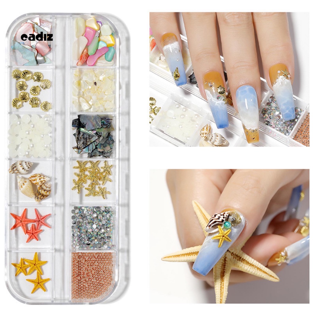 Phụ Kiện Trang Trí Móng Tay Hình Vỏ Sò Bằng Nhựa