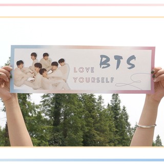 Banner cầm tay bts love yourself