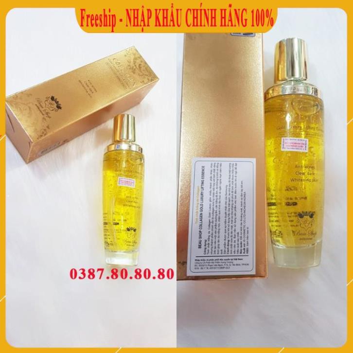 [CHÍNH HÃNG - Freeship] Serum vàng 24k dưỡng trắng da collagen/ Tinh chất vàng 24k, serum trắng da chính hãng beau shop