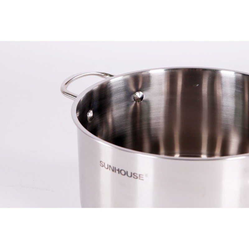 BỘ NỒI INOX 3 ĐÁY SUNHOUSE SH895