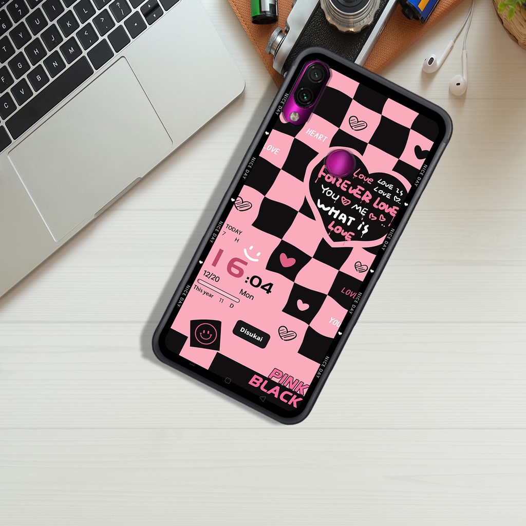 Ốp Lưng XIAOMI 1EDMI 7 - REDMI NOTE 7 - REDMI NOTE 7 PRO, In Hình &quot;Black Heart&quot; Phong Cách Đẹp.