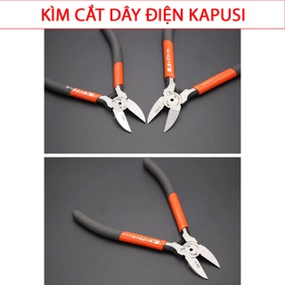 Kìm, kềm cắt dây điện, cắt mỏ nghiêng kapusi japan 6 inch