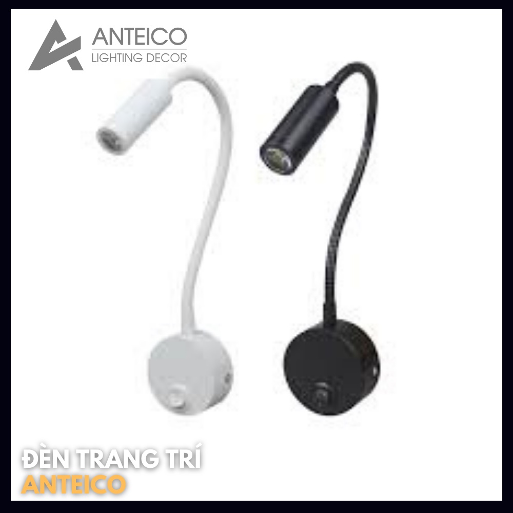 Đèn rọi đọc sách đầu giường thiết kế độc đáo - đèn đọc sách cao cấp bảo vệ mắt - Ánh sáng trung tính tự nhiên ANTEICO