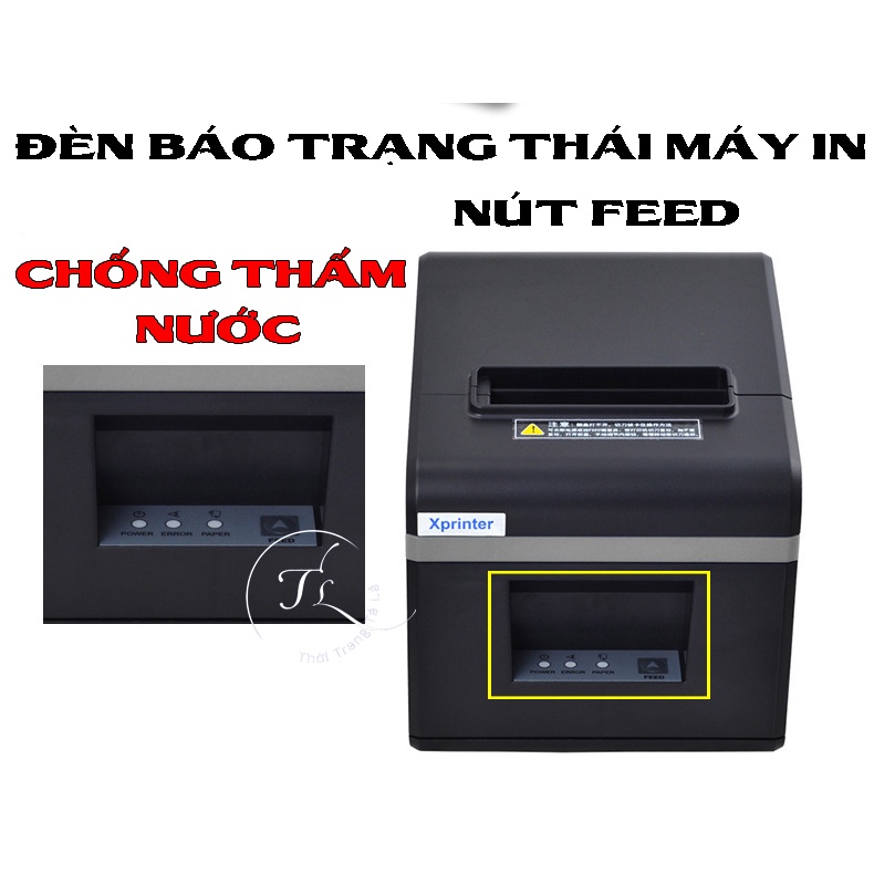 Máy in hóa đơn bán hàng K80 WIFI KO DÂY máy in nhiệt xprinter Wifi kết nối không dây để in bill / hóa đơn bán lẻ