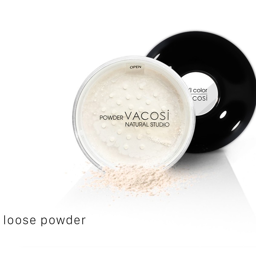 PHẤN PHỦ BỘT SIÊU MỊN KỀM DẦU VACOSI - Natural Studio Loose Powder 30G (#35 - SHEER NATURAL)