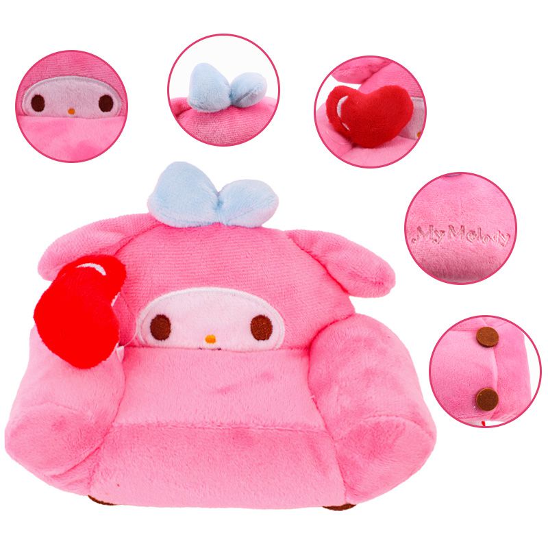 Sanrio Kuromi My Melody Cinnamoroll Plush Toy Sofa Stuffed Doll Kid Xmas Birthday Gift