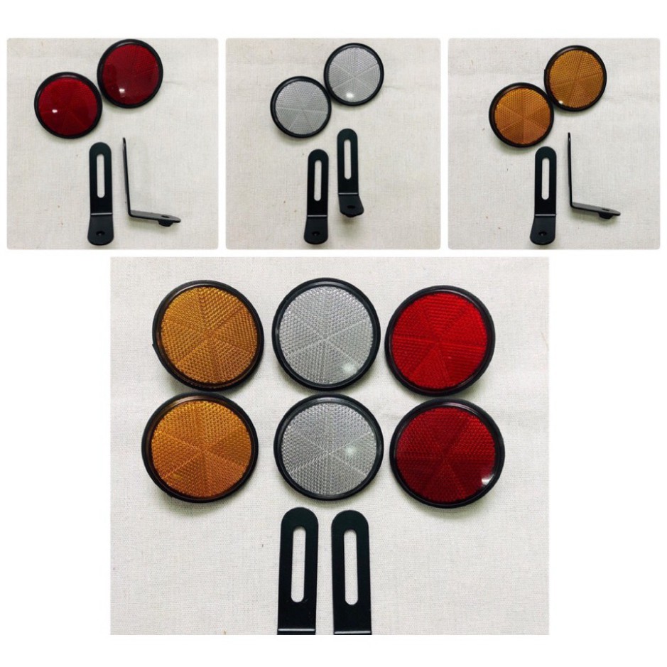 Mắt mèo phản quang gắn bát biển xe máy ( giá 1 cặp)