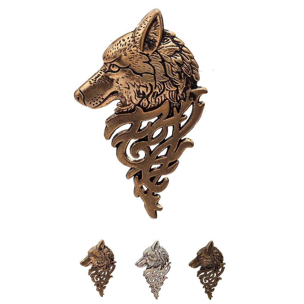 Ghim cài áo hình sói kiểu dáng thời trang sành điệu