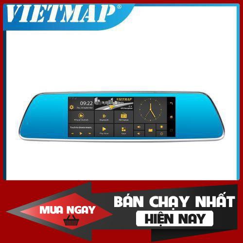 CAMERA HÀNH TRÌNH GƯƠNG VIETMAP IDVR P1 DẠNG GƯƠNG CHIẾU HẬU TÍCH HỢP DẪN ĐƯỜNG KÈM THẺ NHỚ - Chính hãng