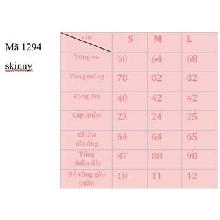 #Q1294CS quần Skinny Jeans co dãn