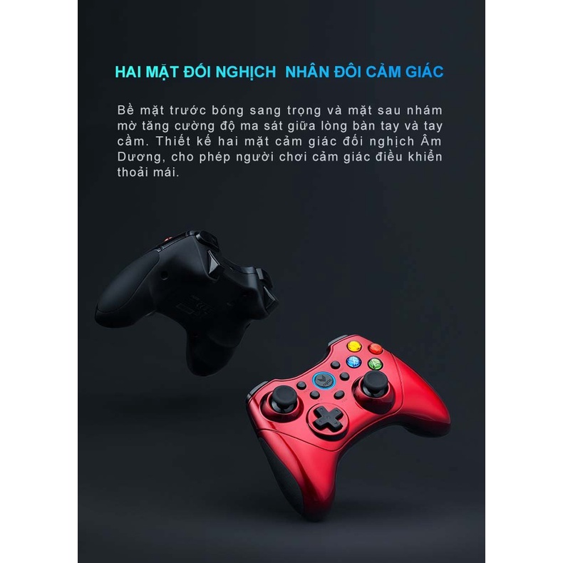 Tay cầm chơi game có dây Rapoo V600 - Cổng USB - HÀNG CHÍNH HÃNG 100% - BẢO HÀNH 24 THÁNG ĐỔI MỚI