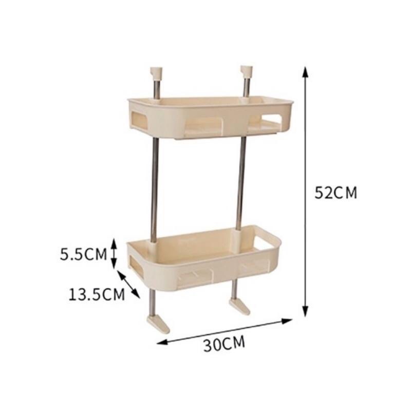 Kệ Giá Nhựa Dán Treo Gắn Tường Đựng Đồ Xà Phòng Mỹ Phẩm Phòng Nhà Tắm Vệ Sinh Bếp Toilet Thông Minh Đa Năng 2 3 Tầng