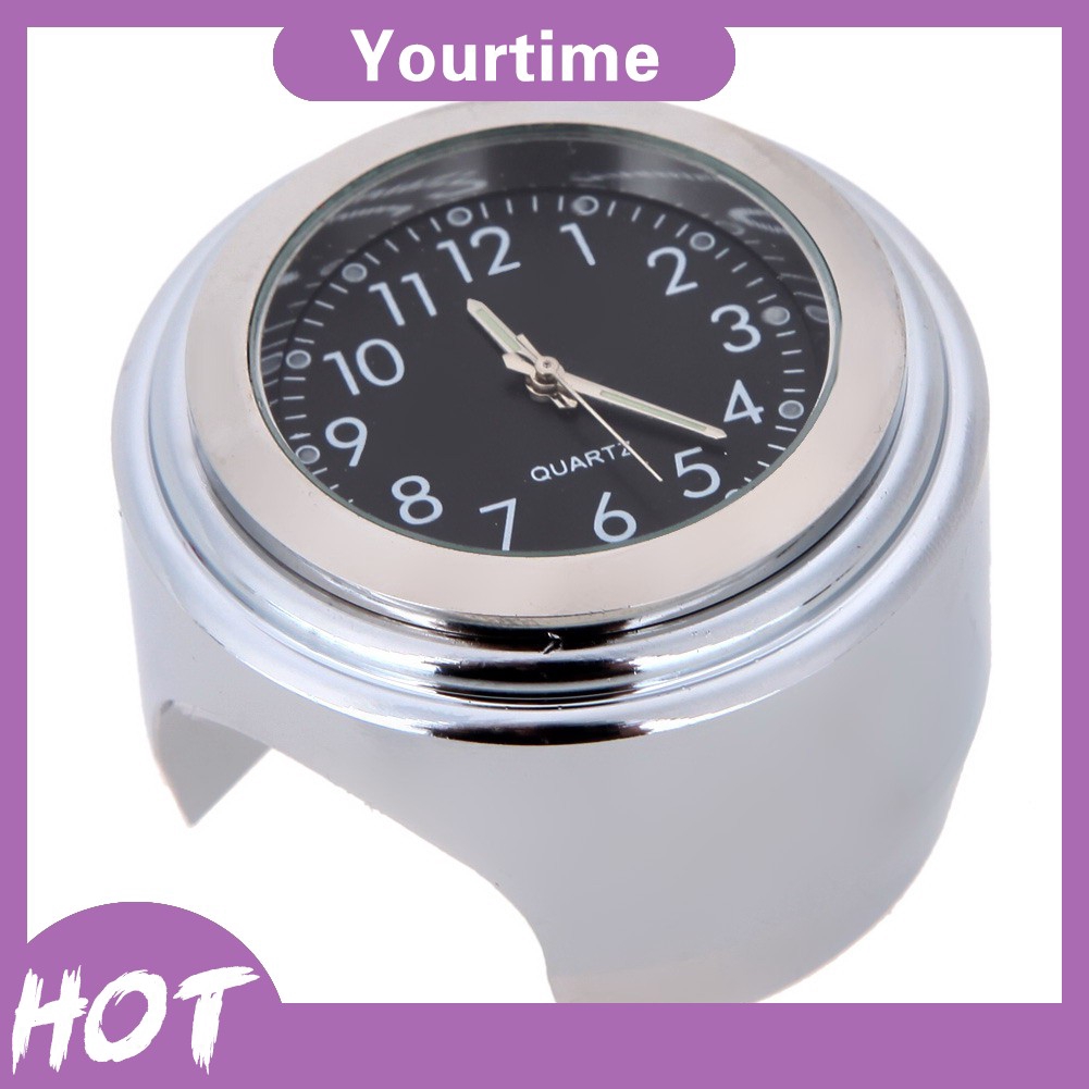 Đồng hồ kim loại chống nước gắn ghi đông xe máy