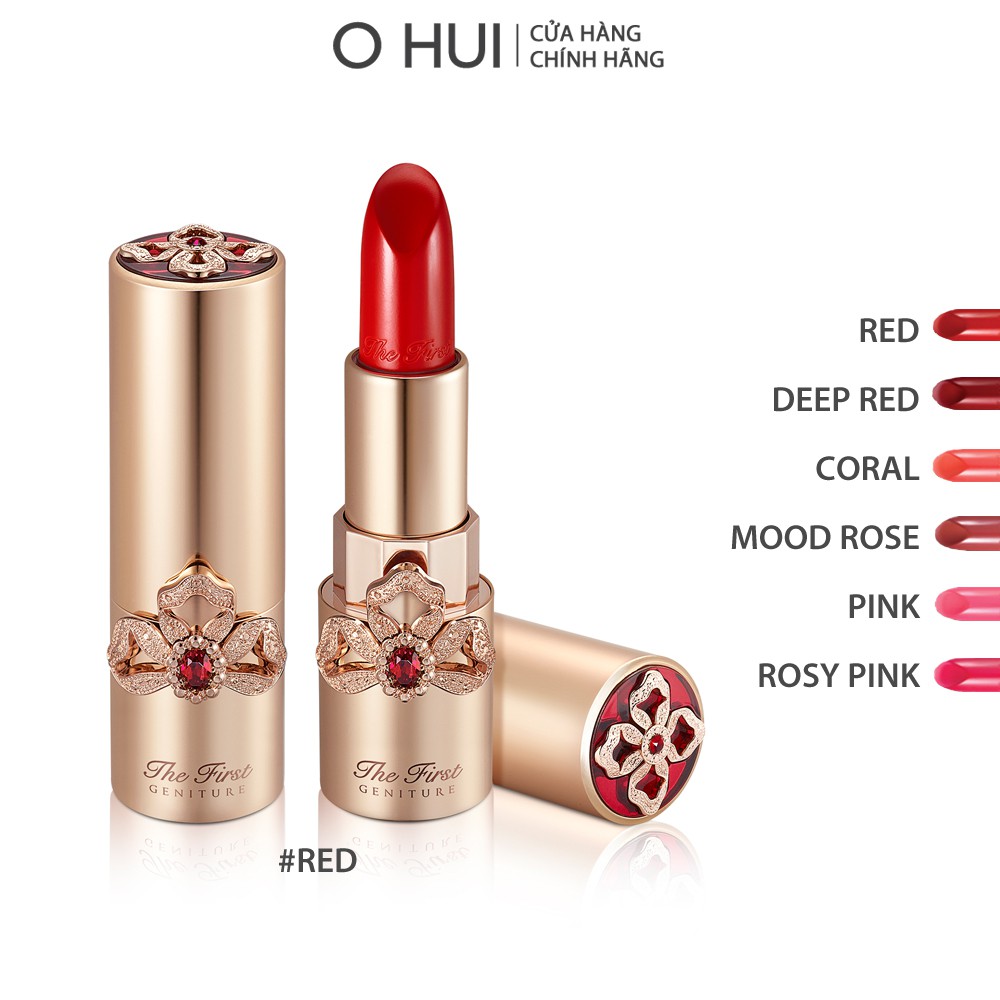 Son thỏi bền màu dưỡng ẩm ngăn lão hóa OHUI The First Geniture Lipstick 3.8g