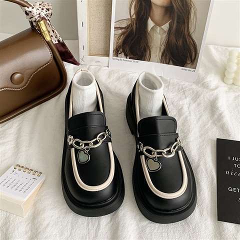 2023 Mới Giày Da Ngón Chân Tròn Thoải Mái Xu Hướng Phụ Nhật Bản Giày nữ JK Học sinh