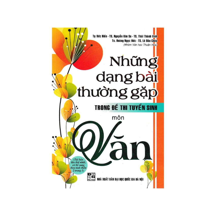 Sách - Những Dạng Bài Thường Gặp Trong Đề Thi Tuyển Sinh Môn Văn