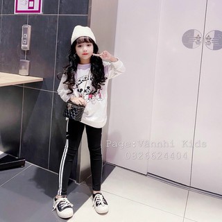 sét bộ micky thụng quần legging cho bé