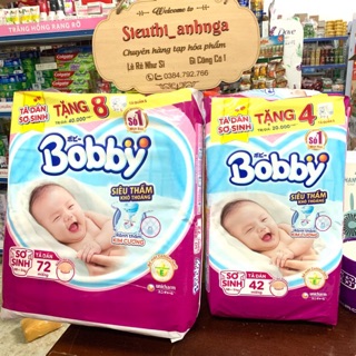 [Tặng Thêm Miếng] Tã Dán Sơ Sinh Bobby Size Xs(42)-Xs(72)