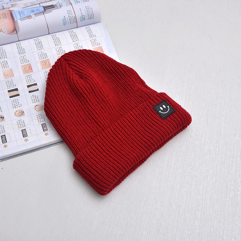 Mũ Trùm Đầu Dệt Kim Chất Cotton Giữ Ấm Cho Bé