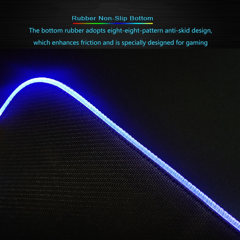 Thảm Lót Chuột Chơi Game Bằng Cao Su Có Đèn Led RGB Đa Ứng Dụng