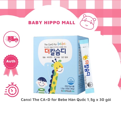 Canxi phát triển chiều cao The CA+D for Bebe Hàn Quốc 1,5g x 30 gói