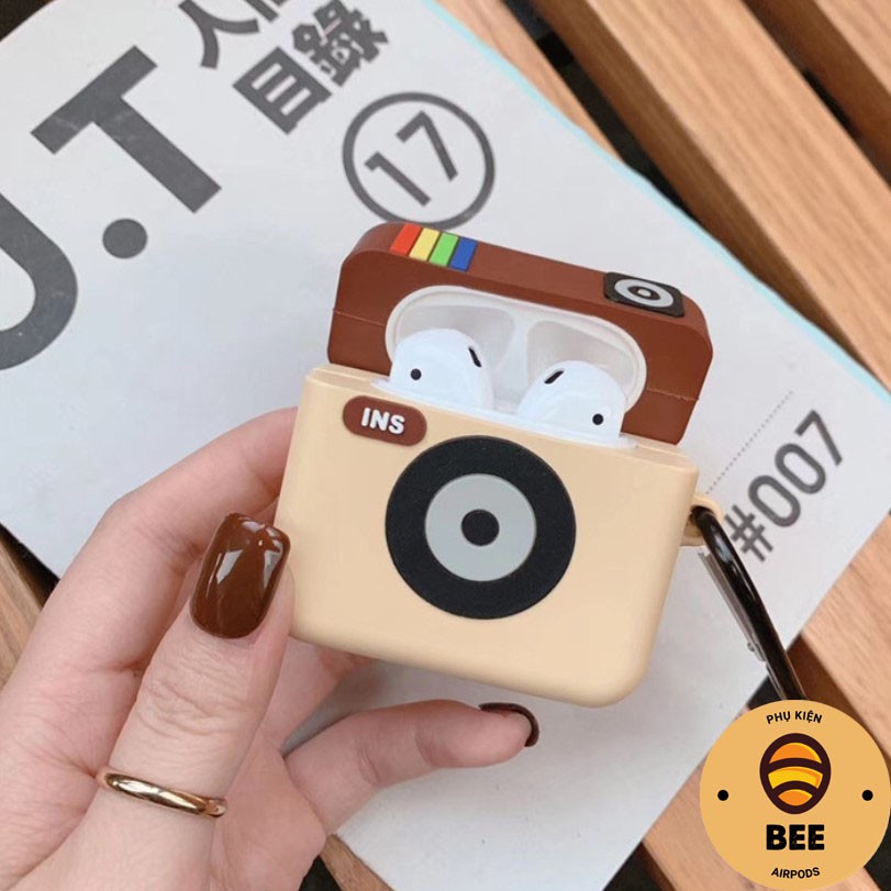 Case Airpod 1 2 Pro  Đựng Tai Nghe Không Dây Cho Airpod 1/2/Pro Hình Instagram Chất Liệu Silicon Dẻo - BEE SHOP