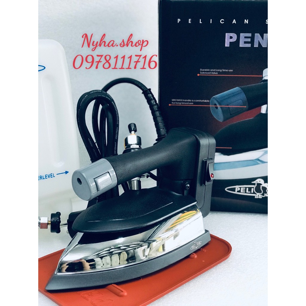 BÀN ỦI HƠI NƯỚC CÔNG NGHIỆP CẦM TAY PELICAN PEN520 HÀN QUỐC