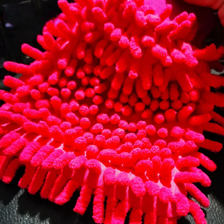 Găng Tay Rửa Xe Máy, Xe Hơi, làm từ sợi Micro fiber không để lại sợi vải trên thân xe, Siêu Rẻ, Siêu Bền