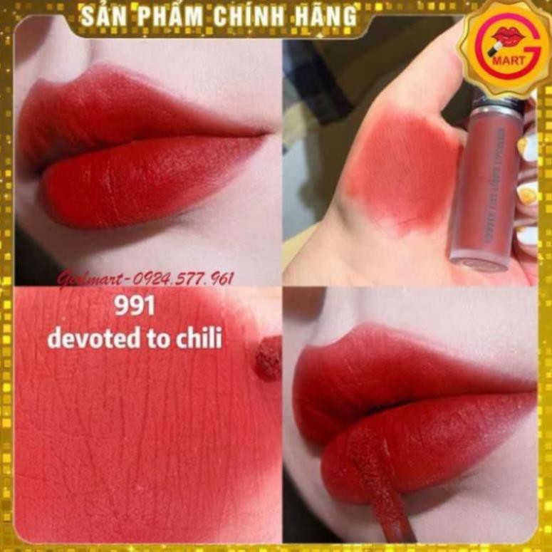 [ GIÁ SỈ ] Son Kem Mac  Màu 991 Devoted To Chili - Tone Đỏ Gạch