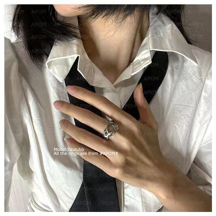 Nhẫn hở hình dạng độc đáo có thể điều chỉnh phong cách cổ điển thời trang